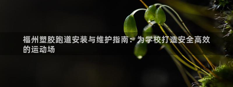 谈球吧是黑台子吗还是白台子好：福州塑胶跑道安装与维护指南：为学校打造安全高效
的运动场