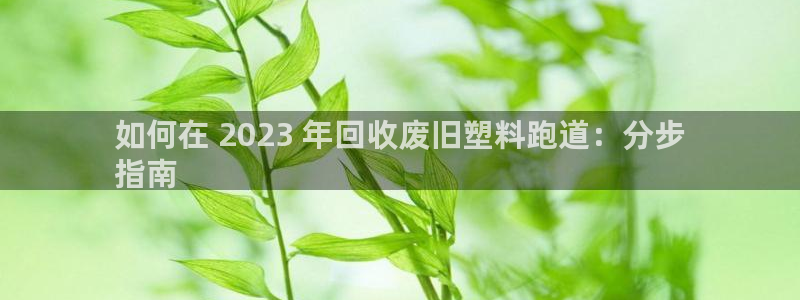 谈球吧账号有人收吗：如何在 2023 年回收废旧塑料跑道：分步
指南