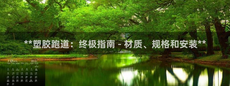谈球吧官网登录：**塑胶跑道：终极指南 - 材质、规格和安装**