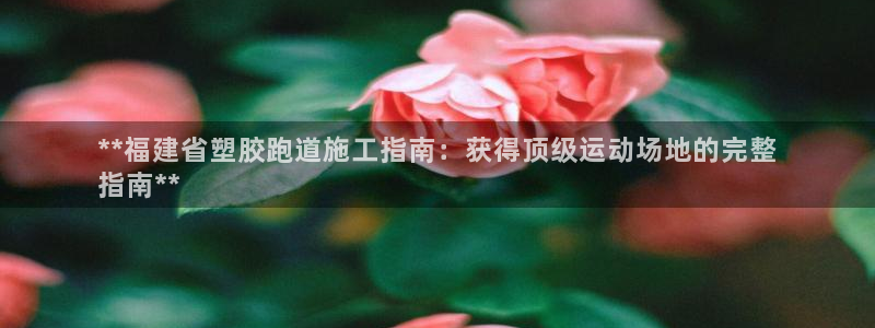 谈球吧体育app下载中心官方：**福建省塑胶跑道施工指南：获得顶级运动场地的完整
指南**