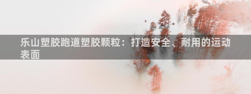 谈球吧体育：乐山塑胶跑道塑胶颗粒：打造安全、耐用的运动
表面
