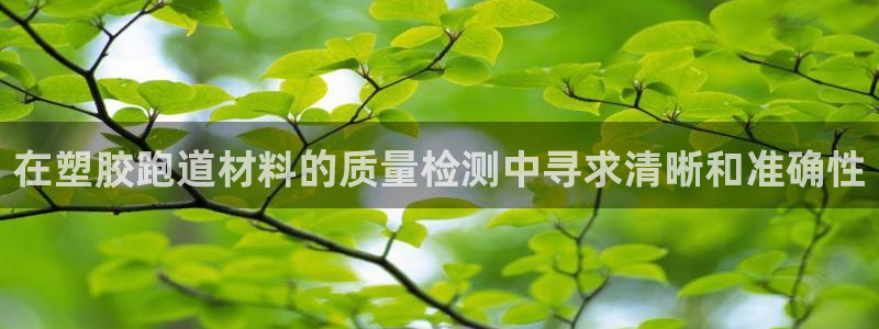 谈球吧中国官方网站：在塑胶跑道材料的质量检测中寻求清晰和准确性
