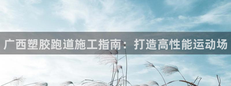 谈球吧红包码：广西塑胶跑道施工指南：打造高性能运动场